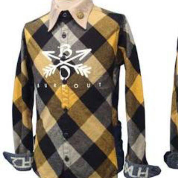 BURNOUT クロスドアロー バーンアウト シャツ 新品未開封品 レア BURNOUT バーンアウト クロスドアローチェックシャツ BURN OUT