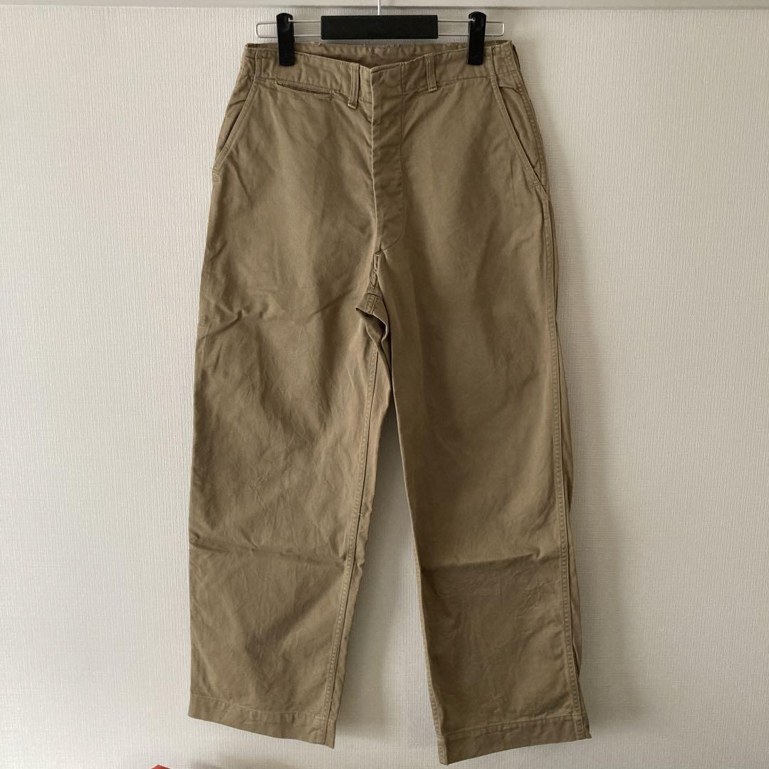 ビンテージ 50s USMC チノトラウザー チノパン 1957 コットンツイル ビンテージ 50s USMC チノトラウザー チノパン 1957 コットン