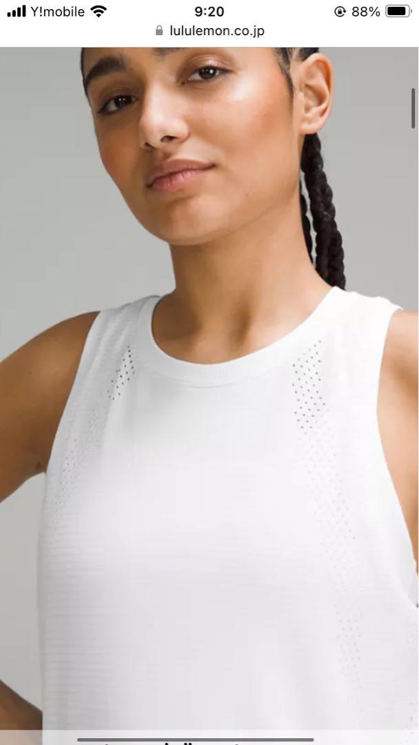 Train to Be Tank サイズ4 ルルレモン　白 Train to Be Tank サイズ4 ルルレモン 白 Lululemon Train to Be
