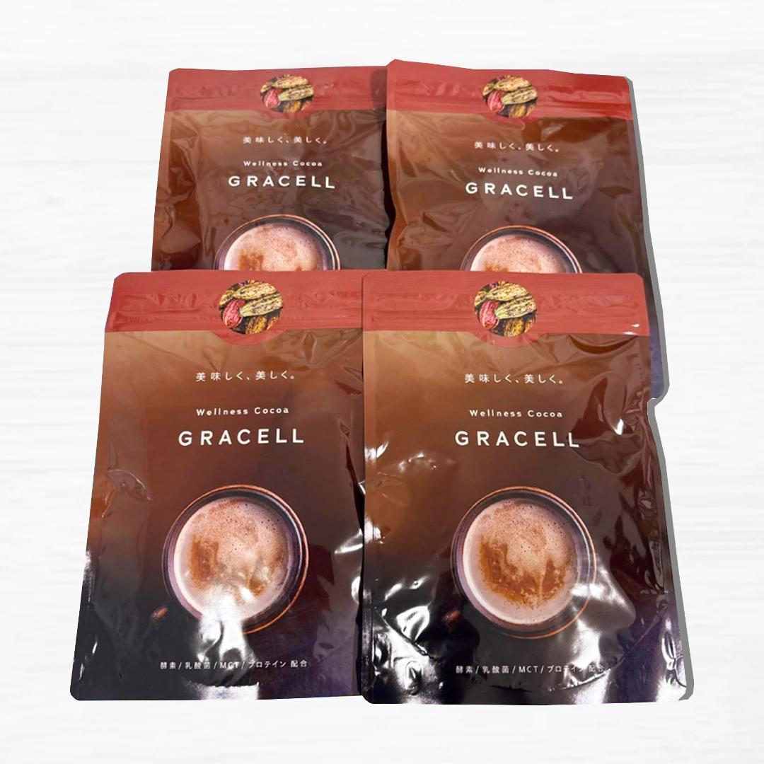 4袋 GRACELL グレイセル ウェルネス ココア 4袋 ダイエット