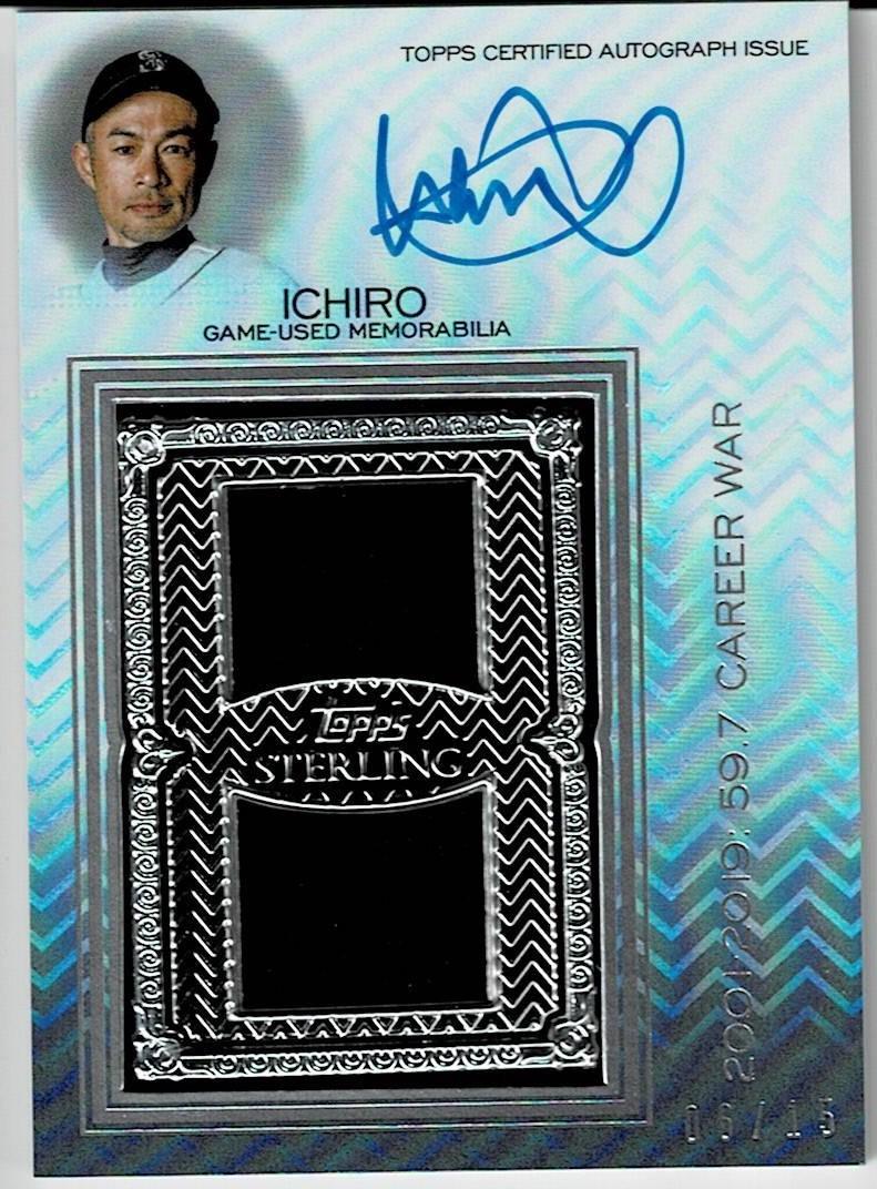 21 MLB イチロー 21 TOPPS 15枚限定直筆サインジャージカード MLB