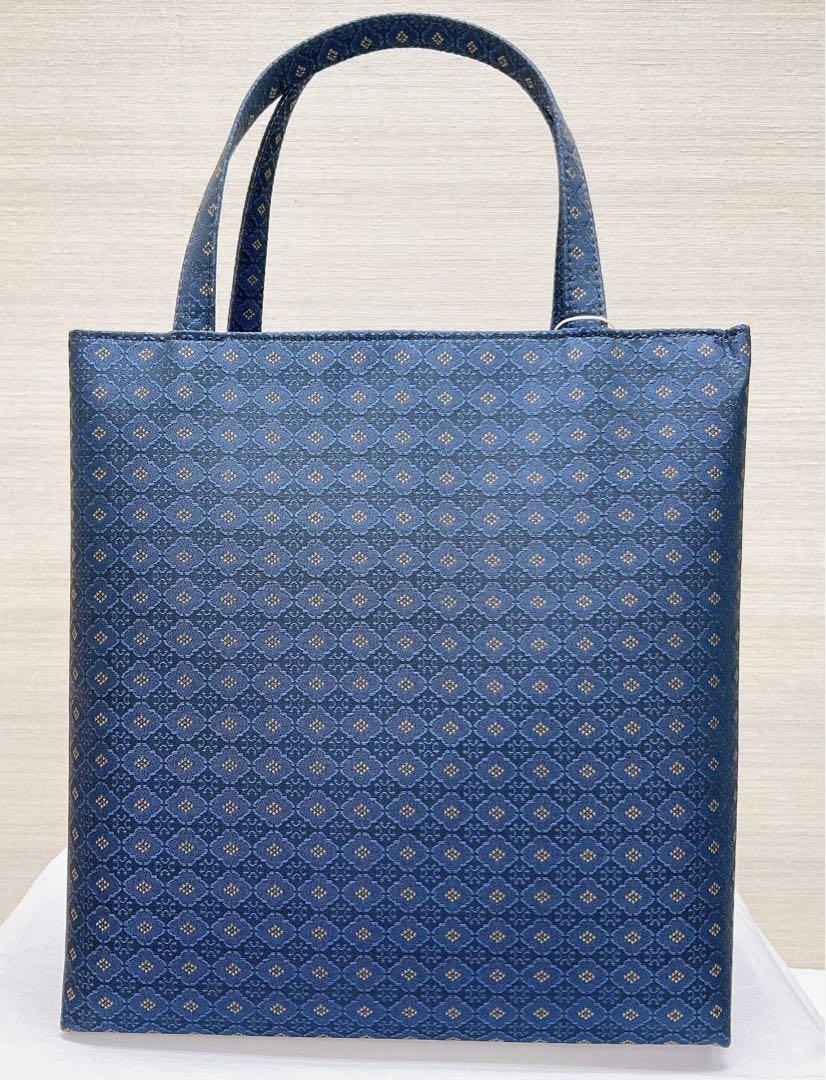 新品【和風 トートバッグ】お稽古バック 菱梅 金蘭 和装 着物 未使用 日本製 サブバッグ 新品【和風 トートバッグ】お稽古バック 菱梅 金蘭