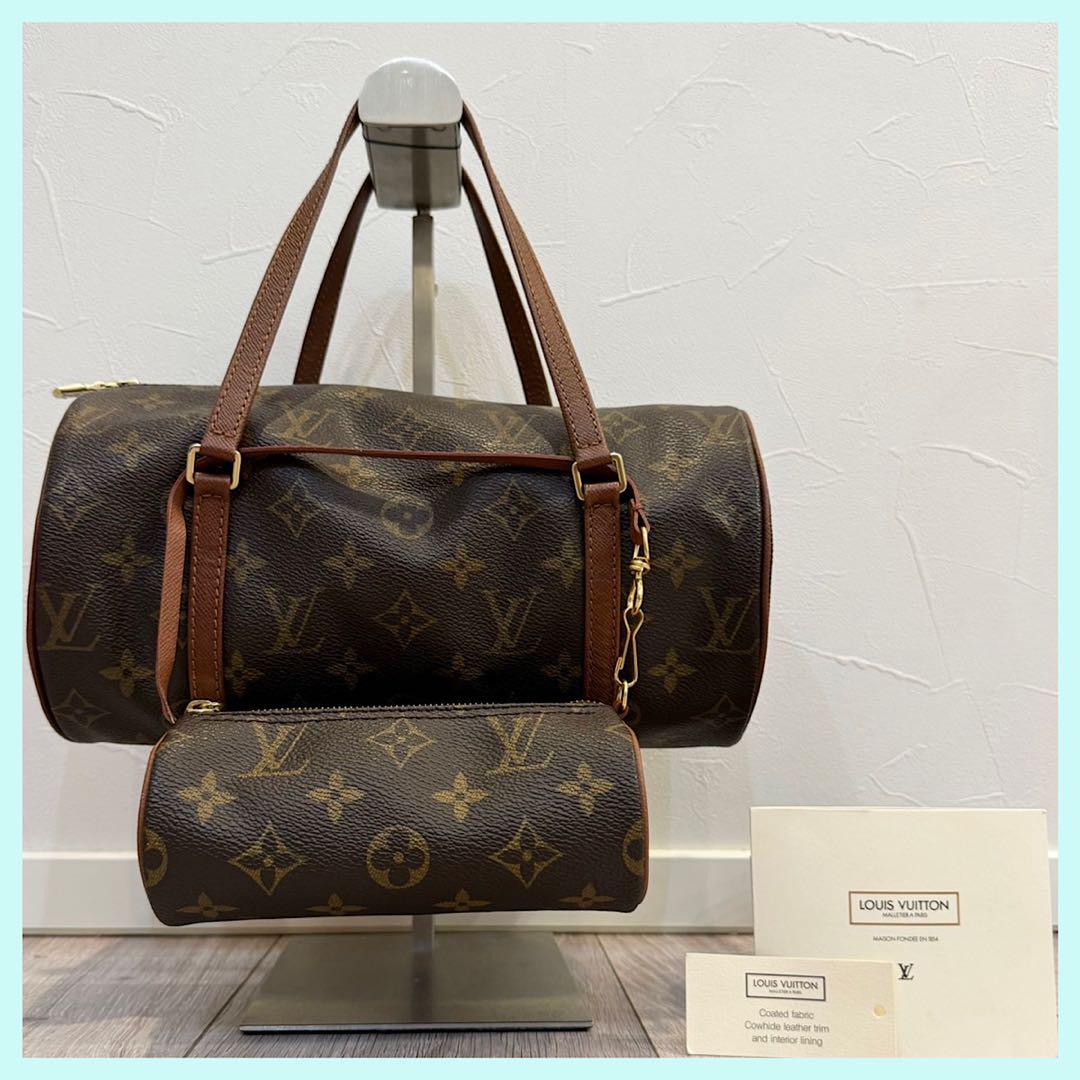 【極美品！定番カワイイ！】ヴィトン 旧パピヨンミニポーチ/モノグラム/ 希少 極美品 ヴィンテージ】LOUIS VUITTON ルイヴィトン