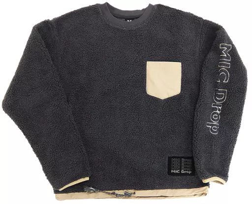 BTS mic drop ボアスウェット BTS MIC DROP Zip-up Hoodie K-pop Logo Green Embroidered Boa