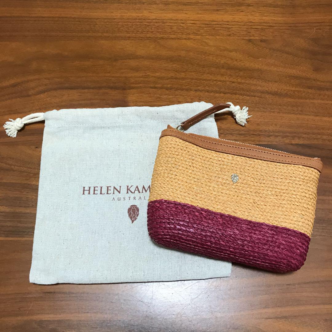 カゴバッグ ヘレンカミンスキー ラフィアポーチ Helen