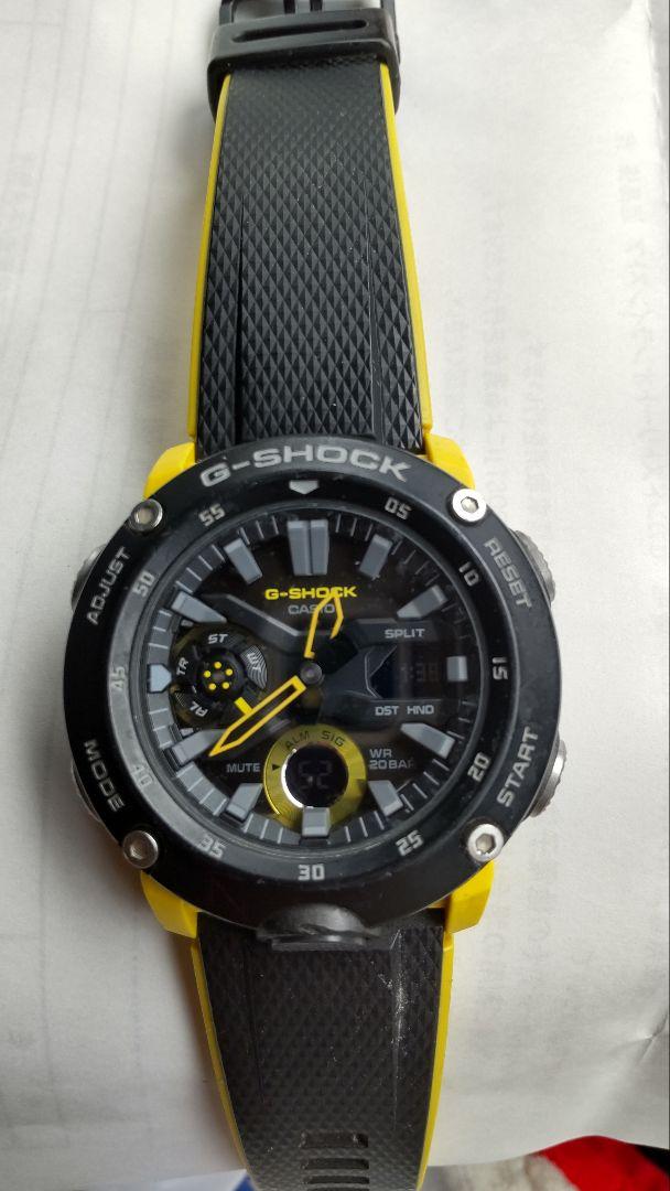 【しん太】G-SHOCK GA-2000 黒/黄色 カーボンコアガード ANALOG-DIGITAL - GA-2000 | G-SHOCK 腕時計