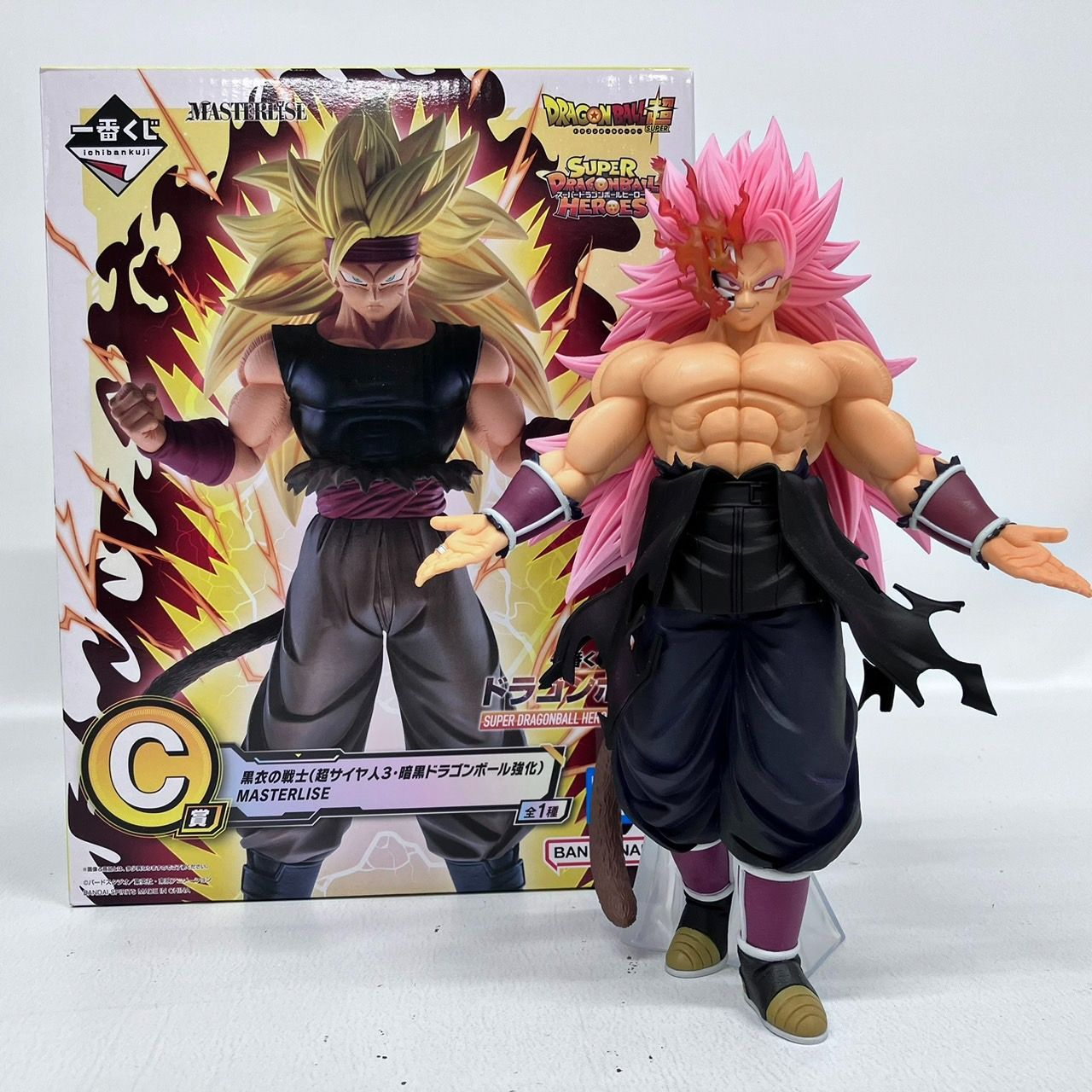 ドラゴンボール - ドラゴンボール一番くじ　ラスワン紅き仮面のサイヤ人＆C賞黒衣の戦士 紅き仮面のサイヤ人（超サイヤ人ロゼ3）や黒衣の戦士（超サイヤ