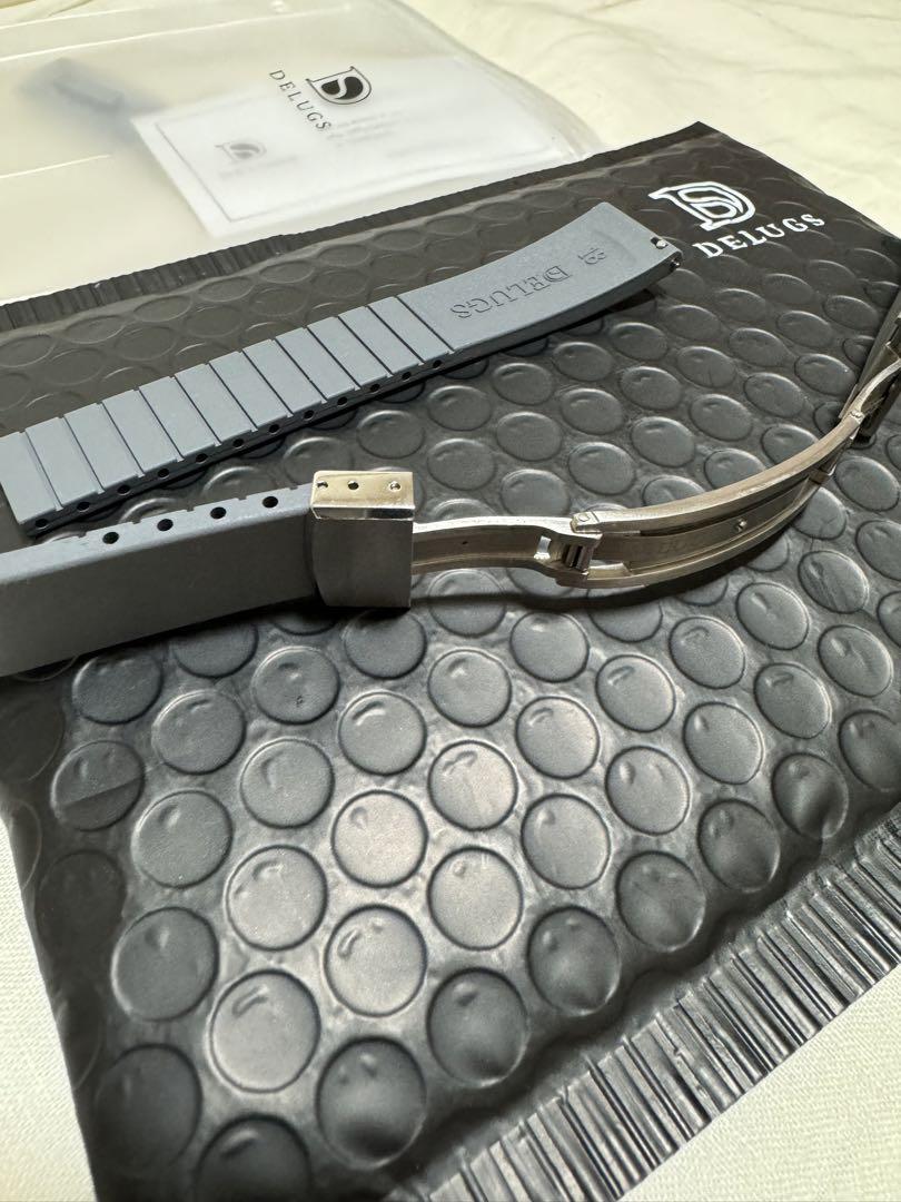Delugs デラグス　ラバーベルト TISSOT - 本物 新品 DELUGS ティソ PRX クロノグラフ ラバー