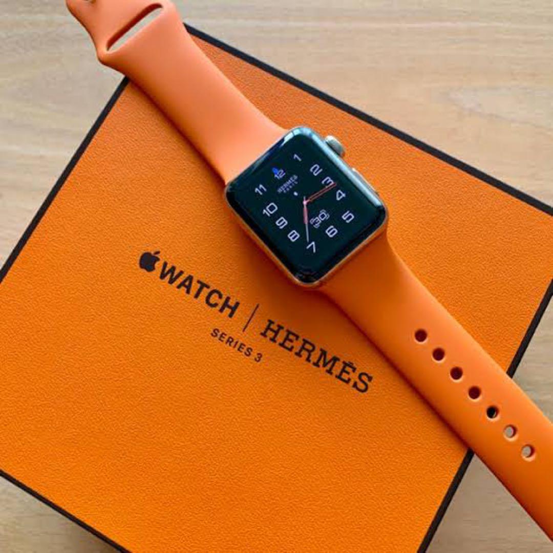 2302 未使用　Apple Watch エルメス　オレンジ　ラバーバンド 2761 未使用 Apple Watch エルメス オレンジ ラバーバンド