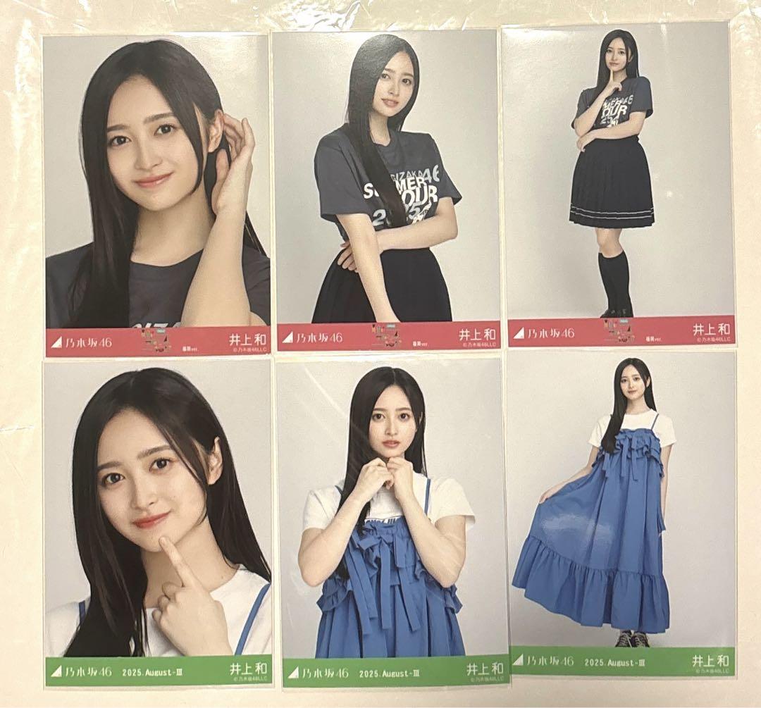 乃木坂46 生写真　福岡Tシャツ シャーリングワンピ 井上和 コンプ 私服 乃木坂46 生写真 福岡Tシャツ シャーリングワンピ 井上和