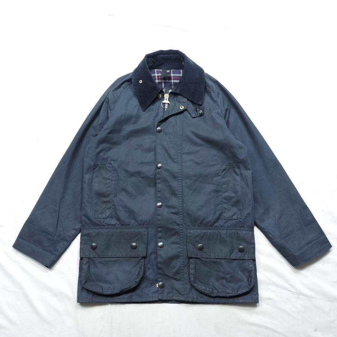 Green Mint 80s Barbour beaufort c34 1989 ネイビー VINTAGE