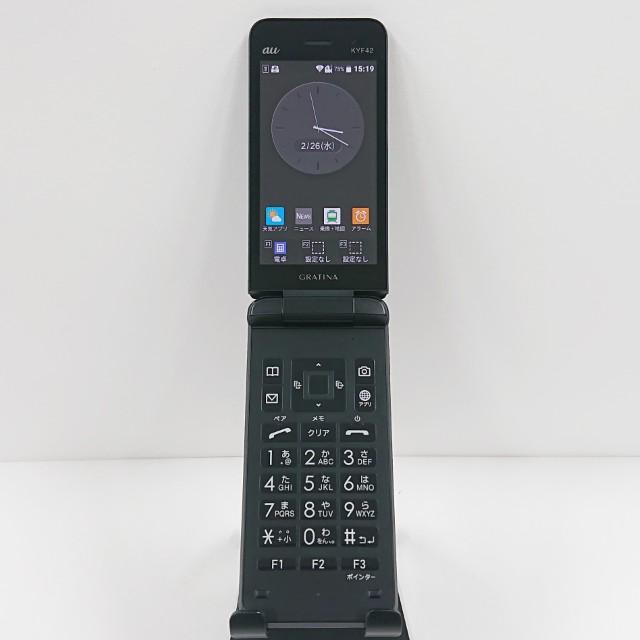au版SIMフリー GRATINA KYF42 au ブラック 送料無料 即決 本体