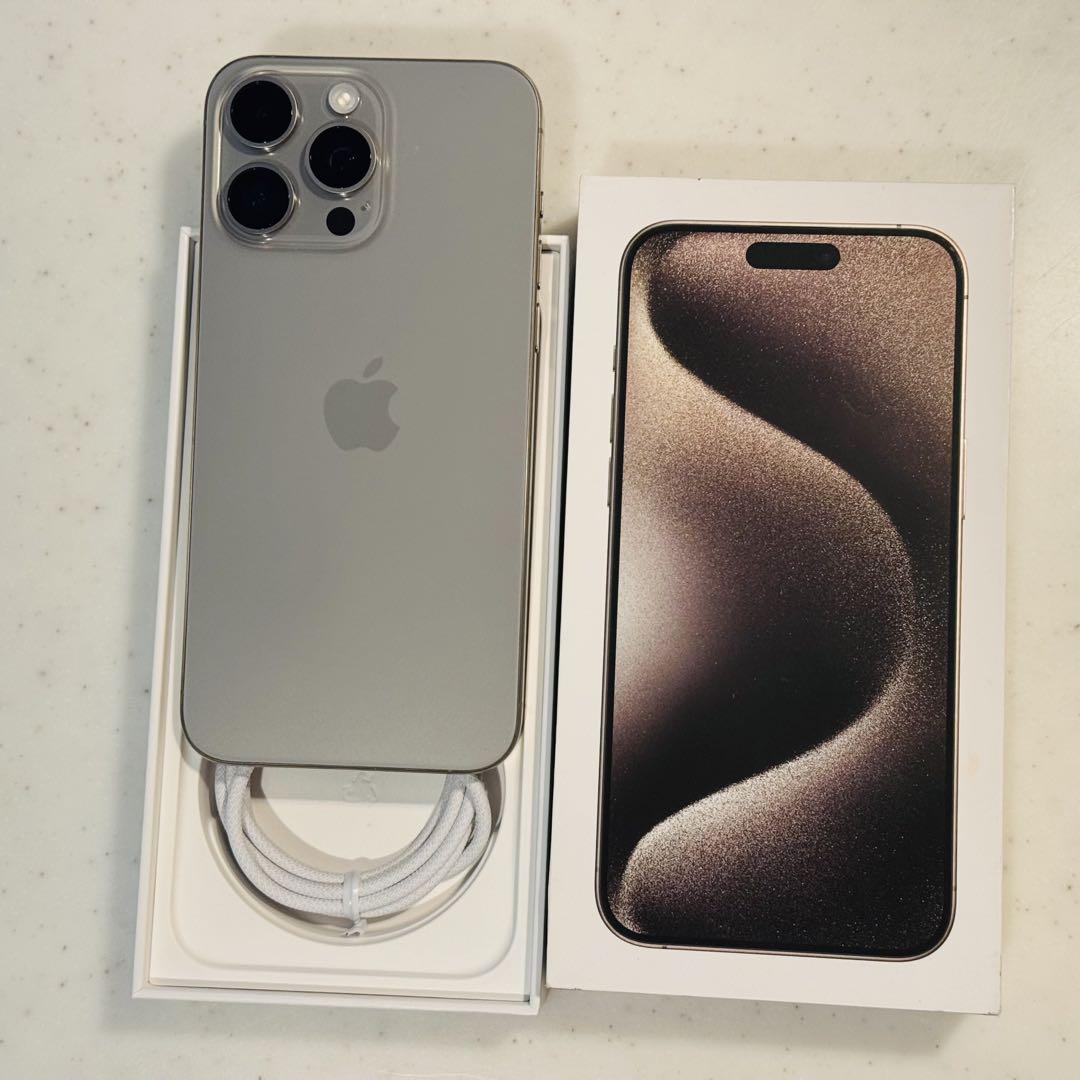 デモ機　iPhone15 Pro Max 256GB SIMフリー ムスビー｜【デモ機】iPhone15 Pro Max 256GB ナチュラル