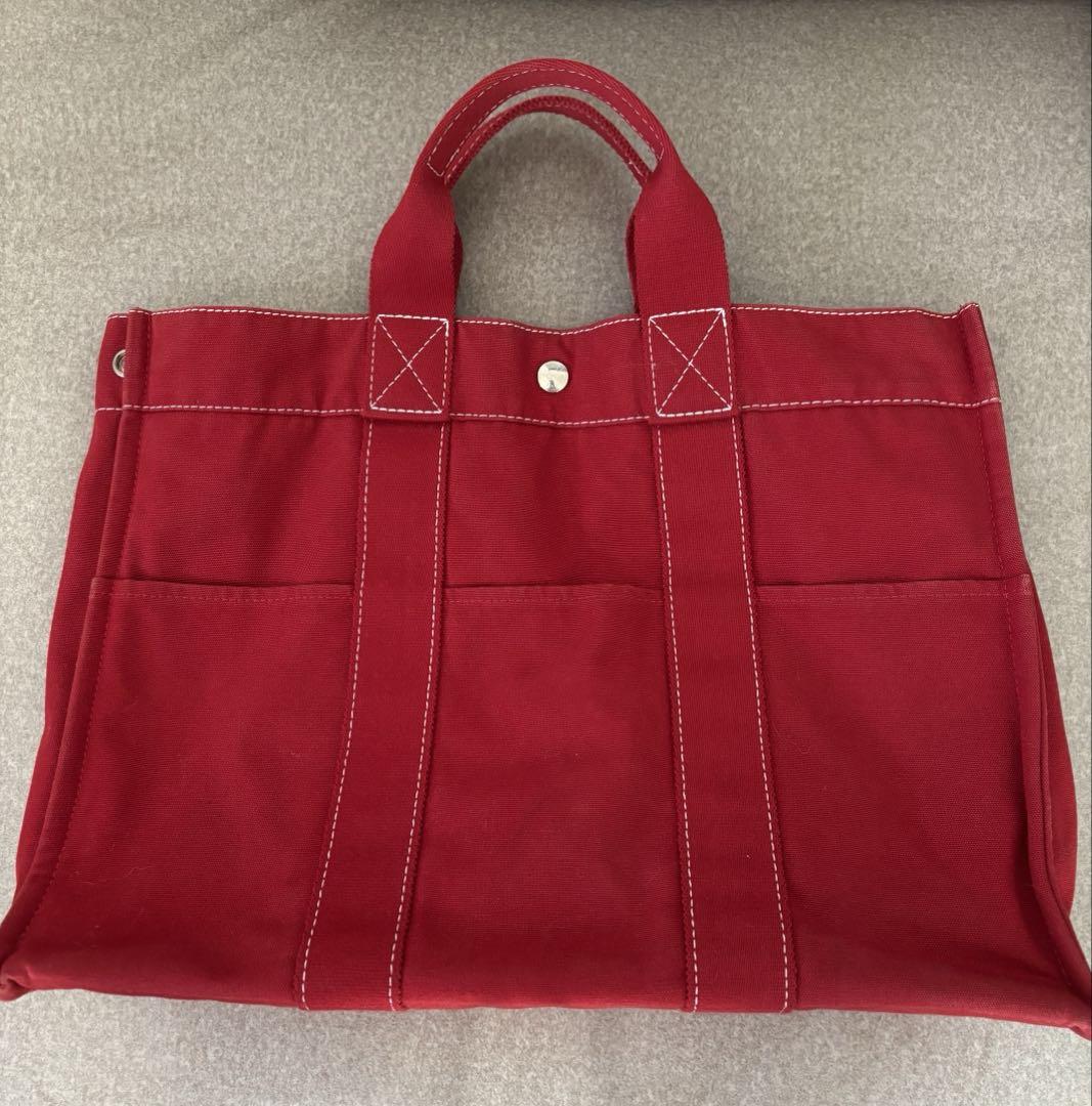 楽天市場店 エルメス フールトゥ エールライン 赤 レッドMM
