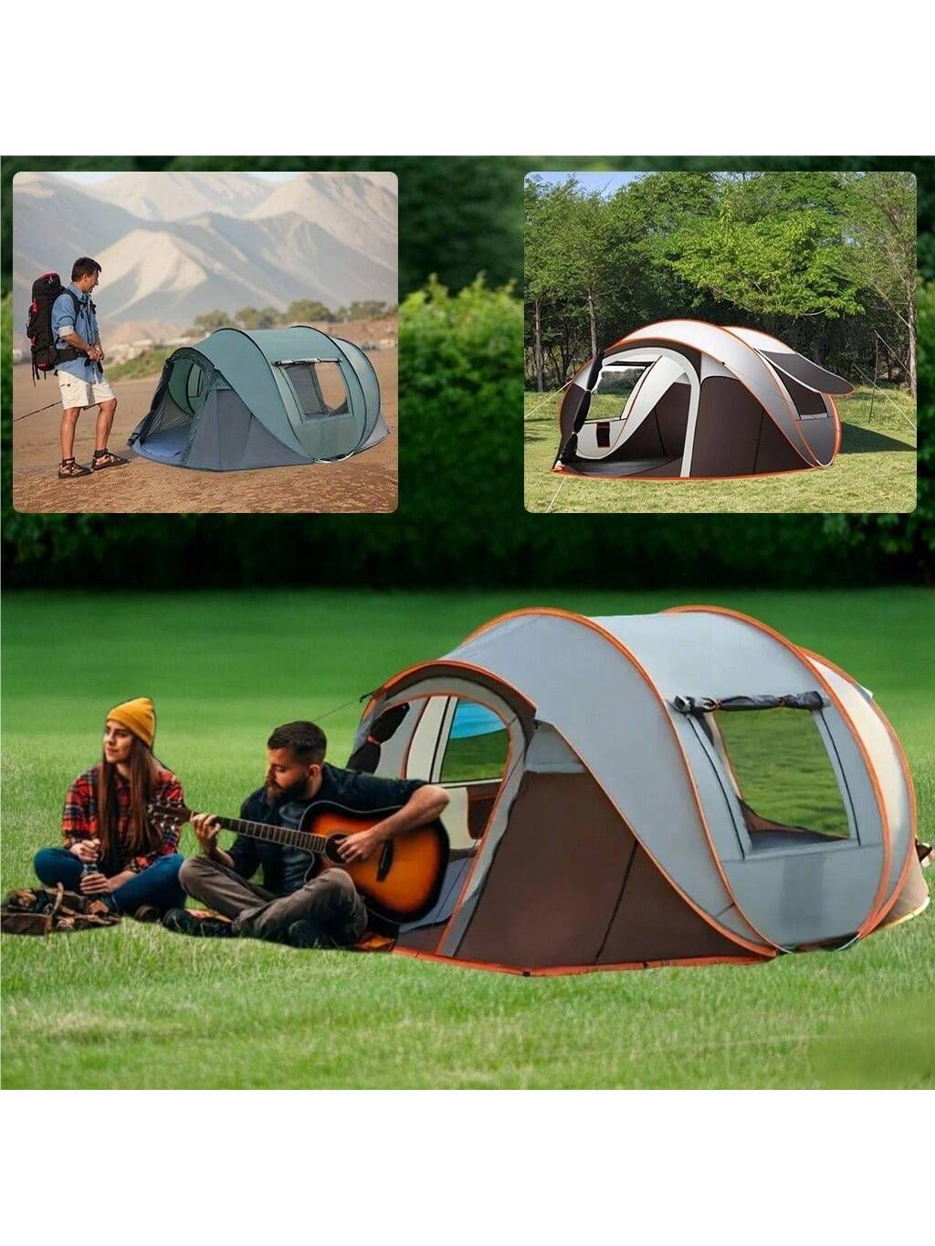 簡単クイック設営 キャンプテント 野外シェルター 自動即時