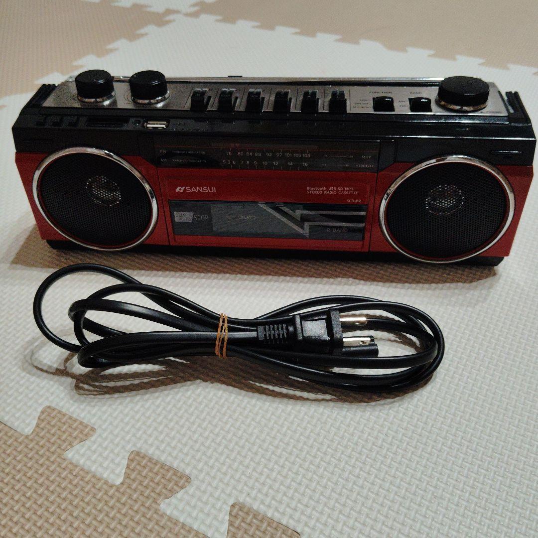 ガミログ SANSUI SCR-82 レトロラジカセ 美品 メルカリ