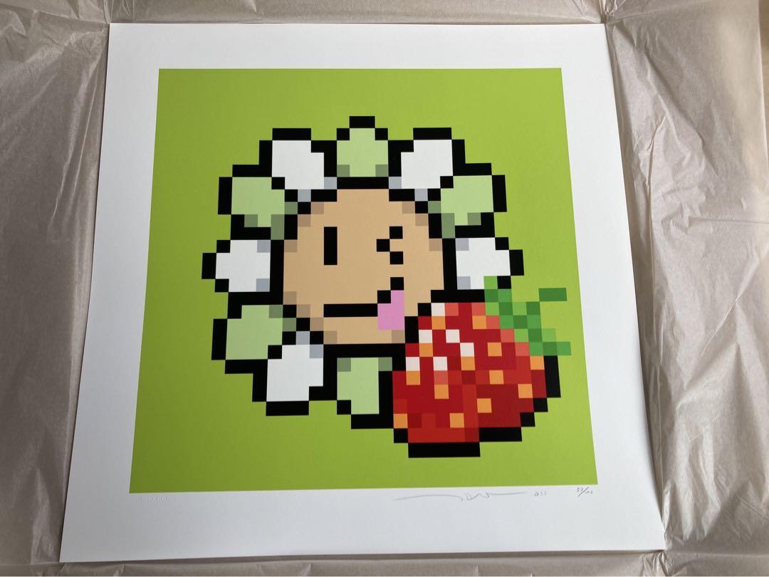 村上隆 Murakami.Flower フラワー　お花　イチゴ シルクスクリーン 楽天市場】murakami flowerの通販