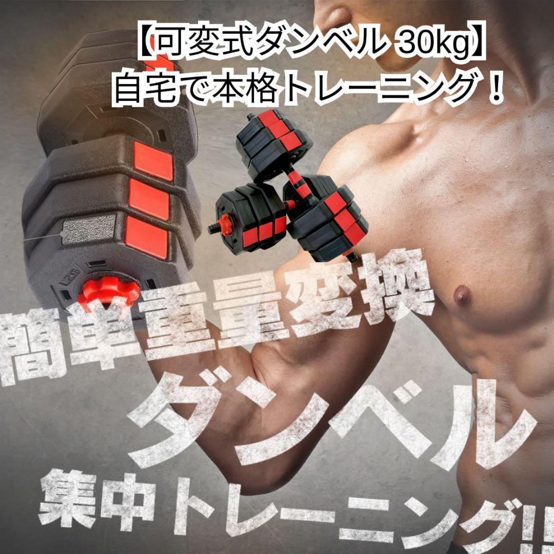 30kg 即購入OK 30kg バーベルにもなる角型ダンベル 15kg×2個