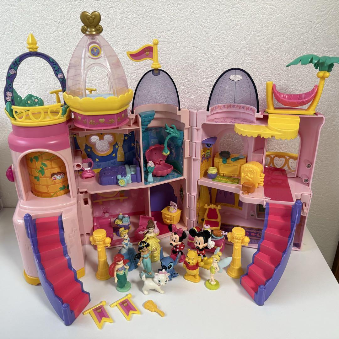 貴重　ディズニーちびキャラタウン魔法の国の大きなお城　レトロ　ミッキーミニーベル 貴重 ディズニーちびキャラタウン魔法の国の大きなお城 レトロ