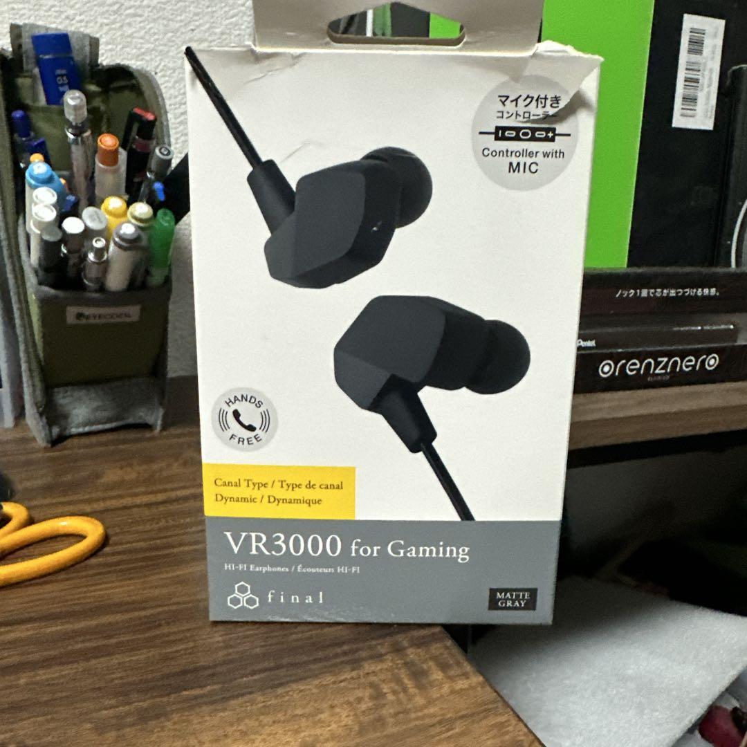【ほぼ新品】final VR3000 for Gaming Matte Gray VR3000 for Gaming｜final-イヤホン・ワイヤレスイヤホン