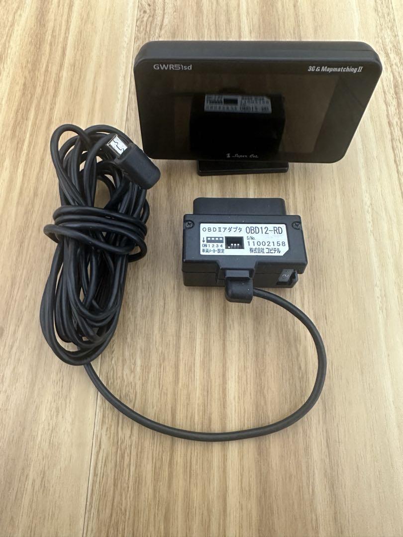 ユピテル レーダー探知機 GWR303sd obd2アダプター GWR303sdの
