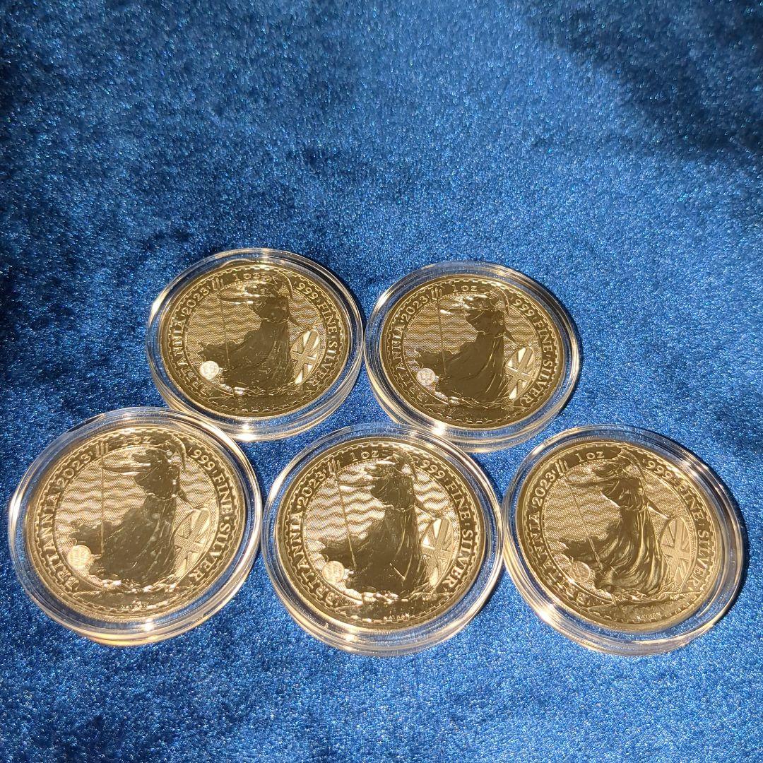 エリザベス2世肖像】 2023年イギリス ブリタニア純銀1オンス銀貨