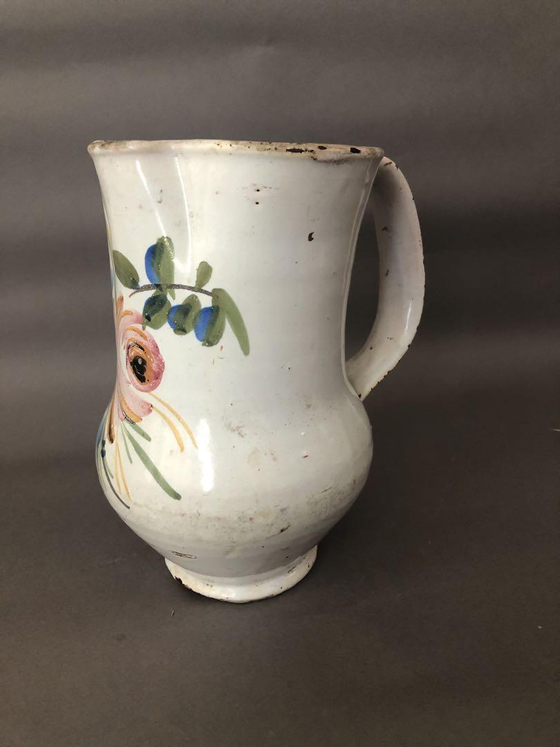 スペイン骨董　マニセス焼　水差し　アンティーク スペイン骨董 マニセス焼 水差し アンティーク スペイン骨董