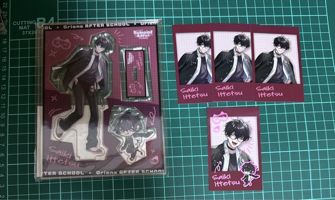 佐伯イッテツ アクスタ チェキ風カード にじさんじ 放課後オリエンス